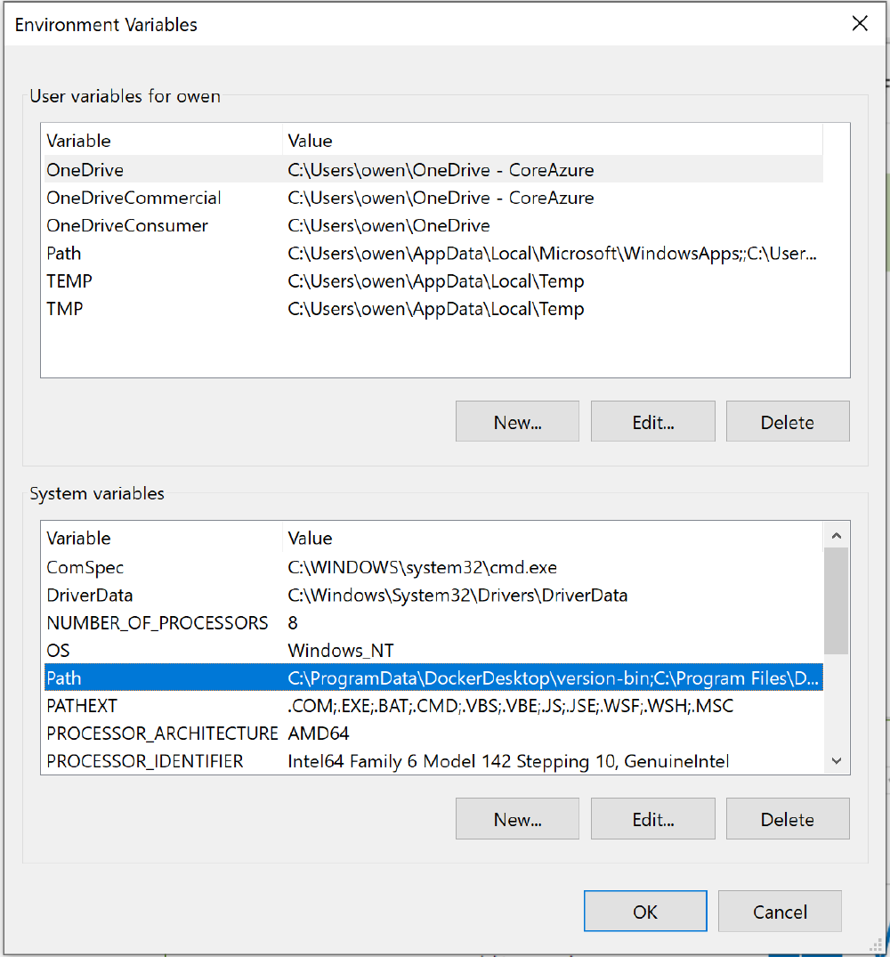 Environment Variables